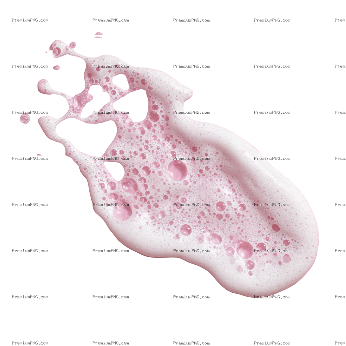 Pure White Skincare Cleansing Foam Swatch PNG | Isolated Texture